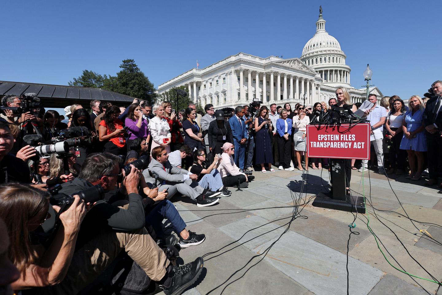 Epstein survivors implore Congress to disclose files and will list perpetrators; Trump calls the issue a 'hoax'