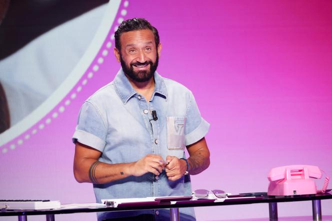 Cyril Hanouna sur le plateau de « Tout beau tout n9uf », la nouvelle émission de la chaîne W9, à Paris, le 1ᵉʳ septembre 2025.
