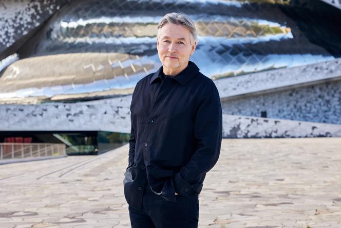 Esa-Pekka Salonen, à la Philharmonie de Paris, le 25 août 2025.