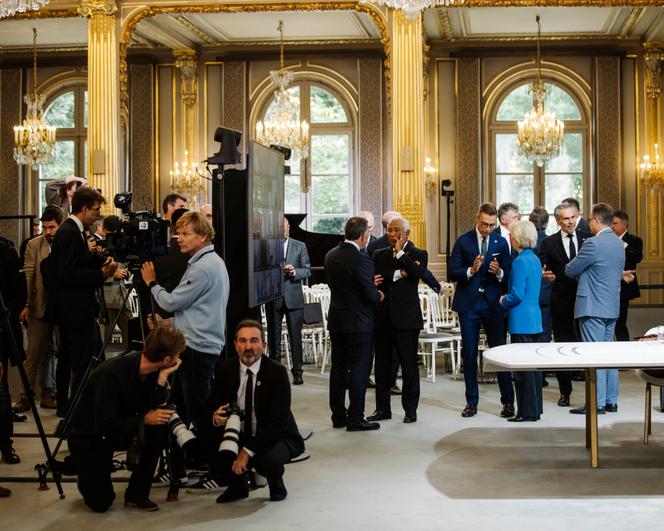 En amont de la réunion de la coalition des volontaires, à l’Elysée, le 4 septembre 2025.