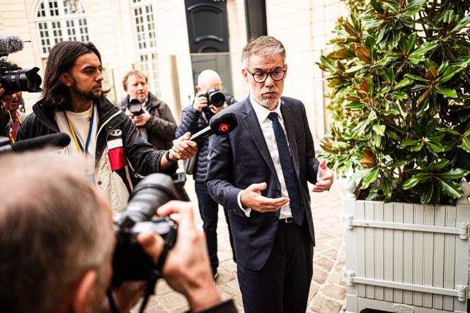 Le premier secrétaire du Parti socialiste, Olivier Faure, à Matignon, à Paris, le 4 septembre 2025.