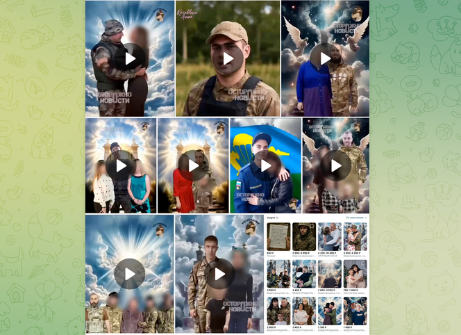 Captures d’écran de vidéos mettant en scène des soldats russes morts au combat réalisées par Anna Korableva.