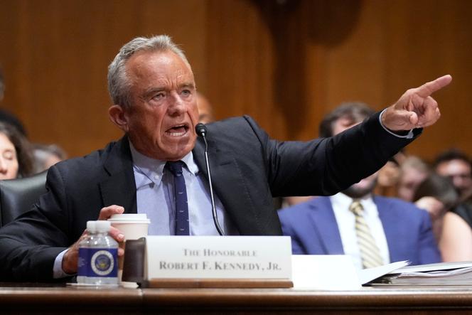 Robert F. Kennedy Jr, le ministre de la santé américain, devant la commission des finances du Sénat, à Washington, le 4 septembre 2025.