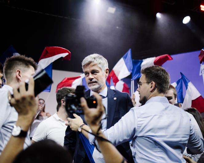 Laurent Wauquiez, président du groupe Droite républicaine à l’Assemblée nationale, lors de la rencontre estivale du parti Les Républicains, à Port-Marly (Yvelines), le 7 septembre 2025.