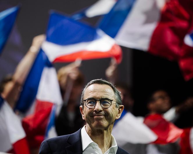 Le ministre démissionnaire de l’intérieur, Bruno Retailleau, lors du discours de clôture du rendez-vous de LR, à Port-Marly (Yvelines), le 7 septembre 2025.