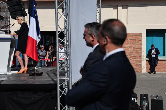 Marine Le Pen, à Hénin-Beaumont (Pas-de-Calais), le 7 septembre 2025.