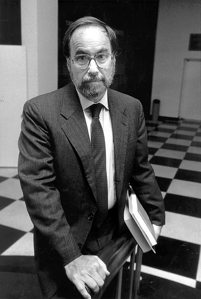 David Baltimore, alors président de l’université Rockefeller, à New York, en octobre 1989.