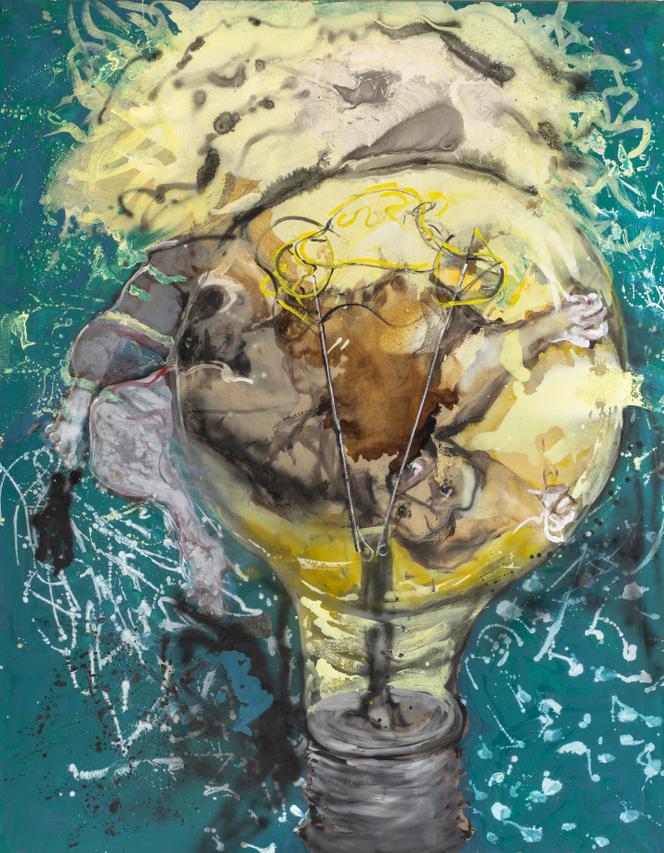 « La Grande Ampoule » (2003), de la série « Clones », de Paul Rebeyrolle.