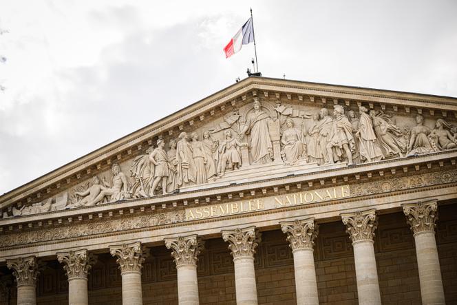 Fronton de l’Assemblée nationale, à Paris, le 8 septembre 2025.
