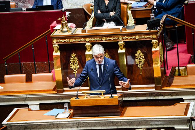 Le député du groupe des députés Les Républicains, Laurent Wauquiez, à l’Assemblée nationale, à Paris, le 8 septembre 2025.