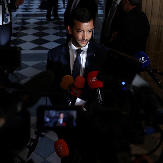Le député RN, Jean-Philippe Tanguy, dans la salle des Quatre-Colonnes de l’Assemblée nationale, le 8 septembre 2025.