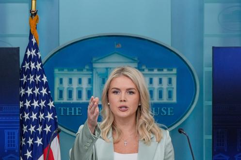 La porte-parole de la Maison Blanche, Karoline Leavitt, à Washington, le 9 septembre 2025.