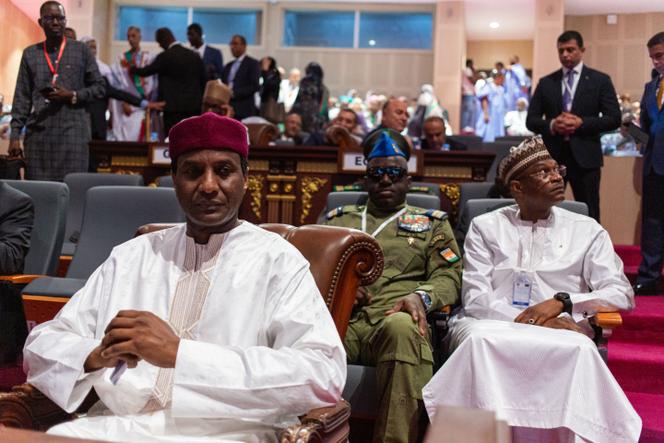 Le premier ministre nigérien, Ali Mahamane Lamine Zeine, à Nouakchott, en Mauritanie, le 1er août 2024.