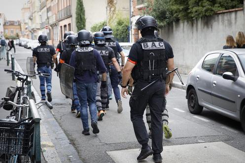 Lors du rassemblement Bloquons tout, à Toulouse, le 10 septembre 2025.