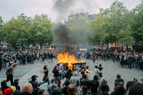 Sur la place Sainte-Anne, à Rennes, le 10 septembre 2025.