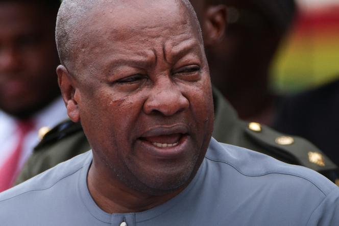 Le président du Ghana, John Mahama, à Accra, le 8 juillet 2025.