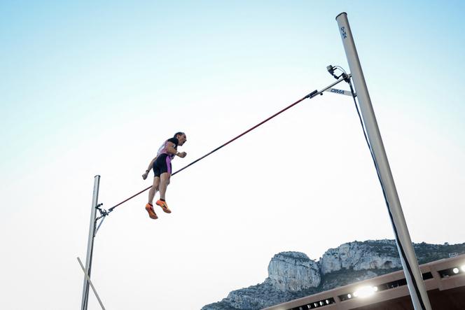 Le Français Renaud Lavillenie lors du meeting de Monaco, en Diamond League, le 11 juillet 2025.