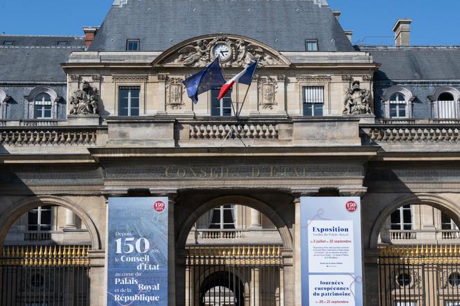 L’entrée du Conseil d’Etat, à Paris, le 11 août 2025.