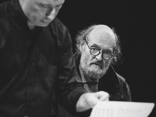 Paavo Järvi et Arvo Pärt, lors du Pärnu Music Festival, à Pärnu (Estonie), en août 2018.