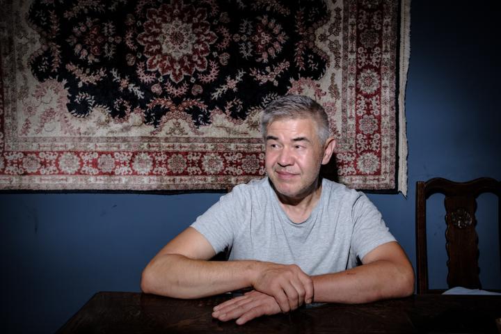 Adam Swierblewski, 58, in the Halva restaurant, of whom he is a co-owner with his wife, in Bialystok, in northeast Poland, August 29, 2025.