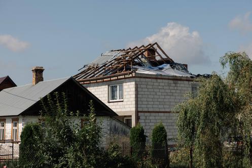 Après que des drones russes ont violé l’espace aérien polonais, à Wyryki-Wola (Pologne), le 12 septembre 2025.