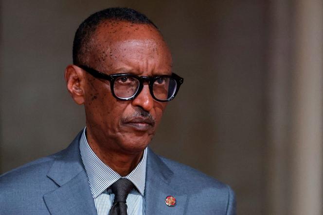Le président rwandais, Paul Kagame, à Paris, le 25 juillet 2024.