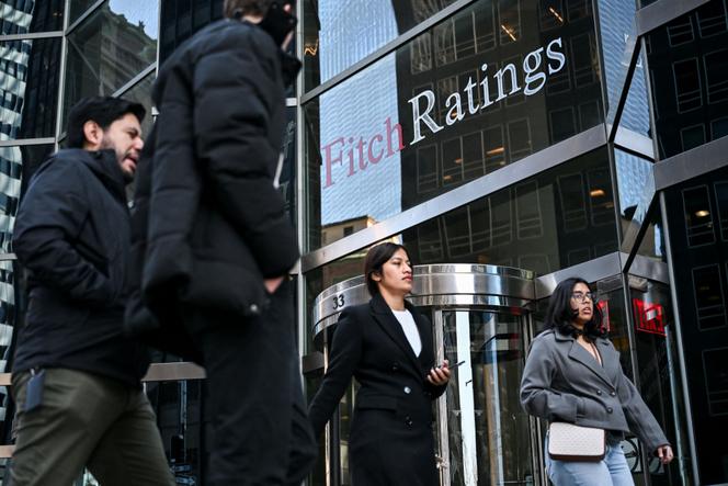 Les locaux de l’agence Fitch Ratings, à New York, en mars 2025. 