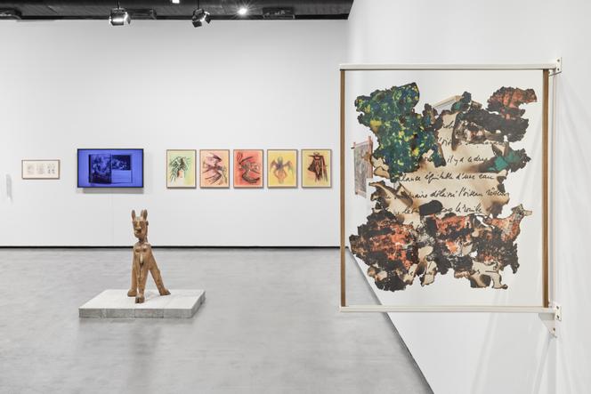 Vue de l’exposition « La Terre, le feu, l’eau et les vents. Pour un musée de l’errance avec Edouard Glissant » à l’Institut Tomie-Ohtake de Sao Paulo (Brésil), en septembre 2025.