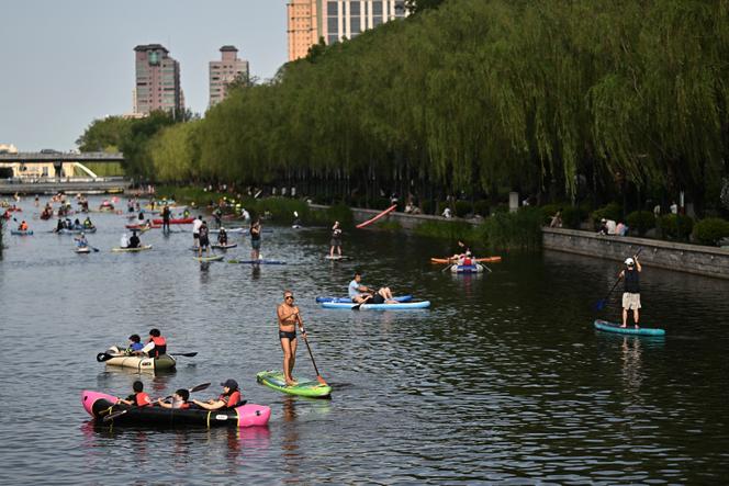 La rivière Liangma à Pékin, le 15 juin 2025.