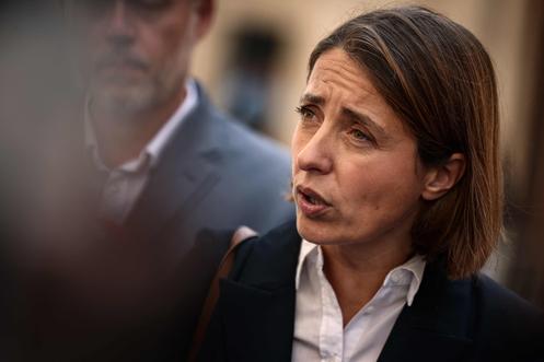 Sekretarz generalna CGT Sophie Binet, 15 września w Paryżu.