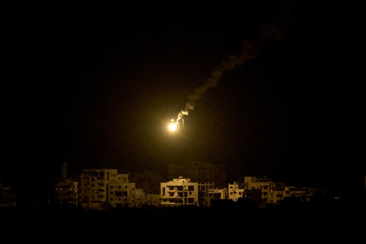 Israel's defense minister says 'Gaza is burning' after heavy strikes overnight in Gaza City