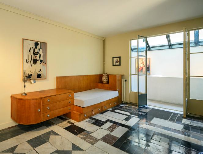 La chambre de Jean Lurçat, dans la Maison-atelier Lurcat, à Paris.
