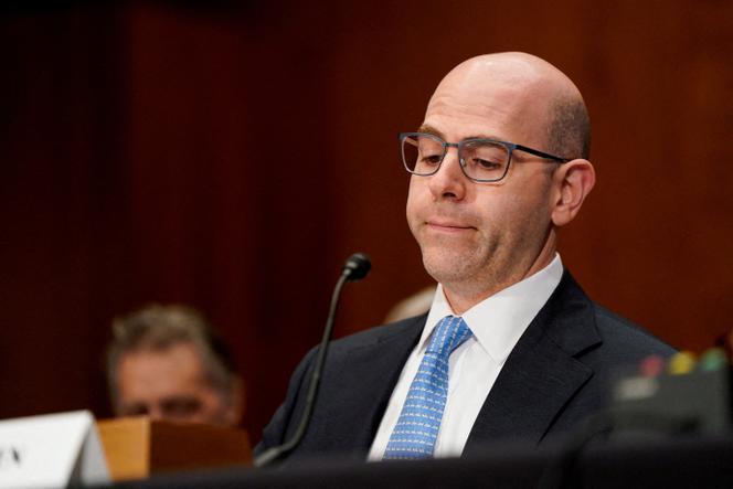 FILE PHOTO: Stephen Miran, U.S. President Donald Trump's nominee to the Federal Reserve Board, attends a Senate Banking, Housing and Urban Affairs Committee nomination hearing on Capitol Hill in Washington, D.C., U.S., September 4, 2025. REUTERS/Elizabeth Frantz/File Photo