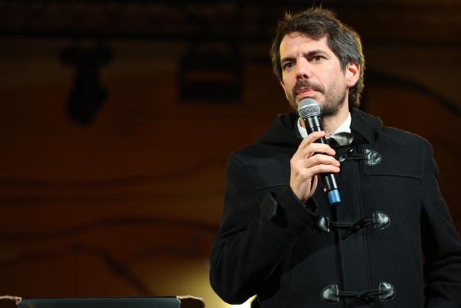 Le ministre espagnol de la culture, Ernest Urtasun, lors du 52e Festival international de la bande dessinée d’Angoulême, en Charente, le 29 janvier 2025.