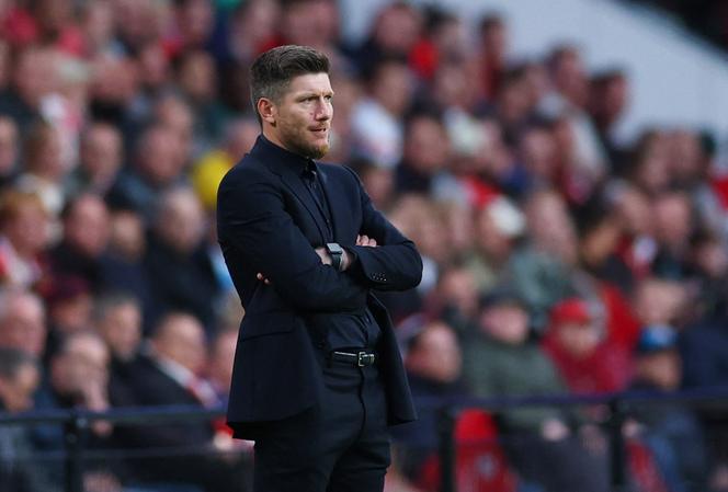 Sébastien Pocognoli lors du match de Ligue des champions entre l’Union Saint-Gilloise et le PSV Eindhoven, le 16 septembre 2025.
