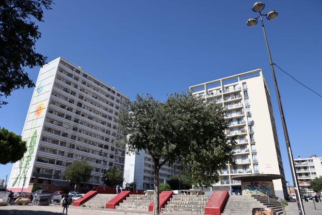 La cité Félix-Pyat, dans le 3ᵉ arrondissement de Marseille, le 19 août 2023.