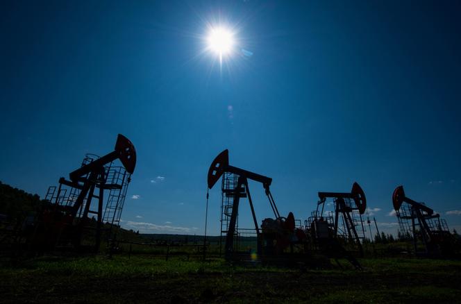 Pompes à pétrole à l’extérieur d’Almetyevsk, dans la République du Tatarstan, Russie, le 14 juillet 2025. 