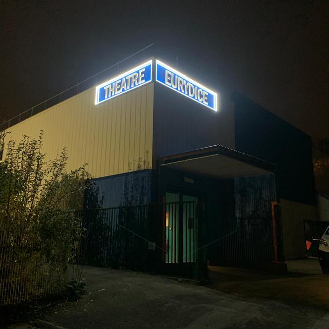 La façade du Théâtre Eurydice, ESAT artistique et culturel, à Plaisir (Yvelines), en 2025.