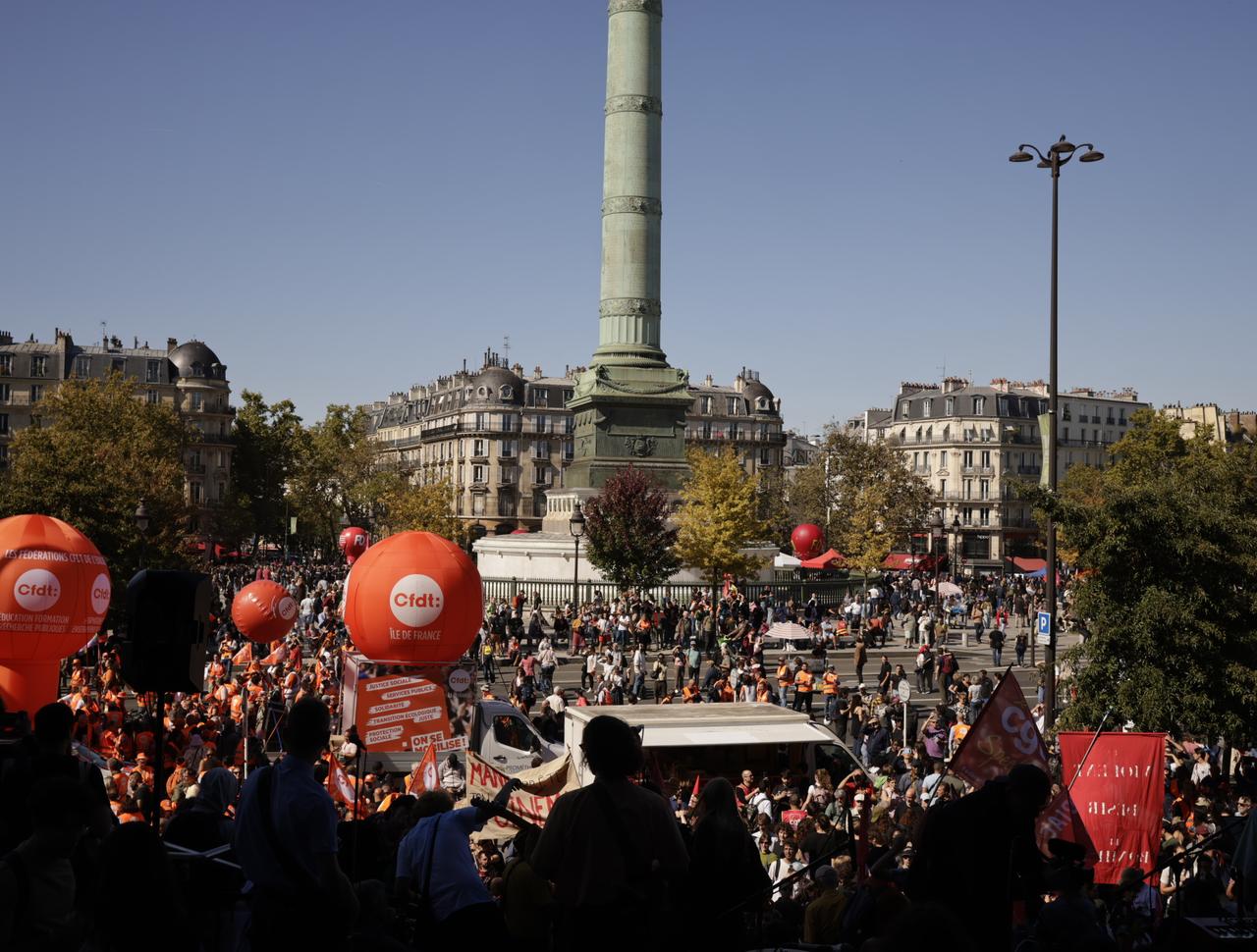 France Witnesses Massive Protests as Labor Unions Strike Against Austerity Measures
