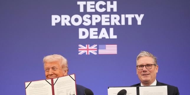 Trump signs billion-dollar US-UK tech deal with Starmer