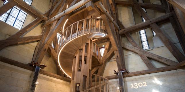 La  salle des Quadrilobes, dans la cathédrale Notre-Dame de Paris, le 12 septembre 2025.
