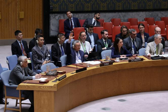 Le Conseil de sécurité des Nations unies lors d’une réunion sur l’Iran au siège de l’ONU. A New York, le 19 septembre 2025.