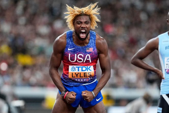 Noah Lyles est champion du monde du 200&nbsp;m. 