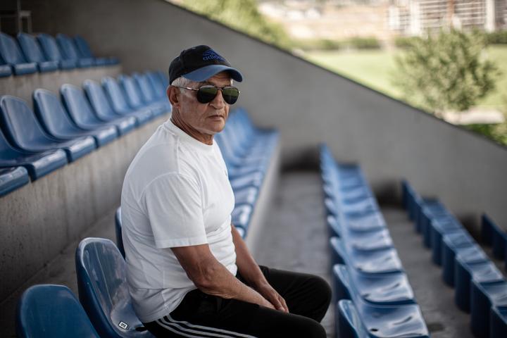 L’entraîneur de football Slava Gabrielyan à l’Académie de football d’Erevan, le 22 juillet 2025.