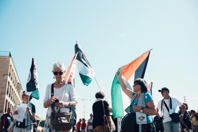Lors d’une manifestation intersyndicale à Marseille, le 18 septembre 2025.
