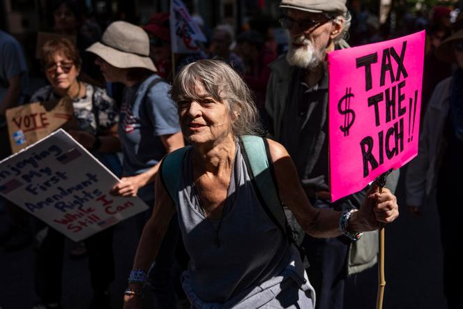 Lors de la marche pour le climat 