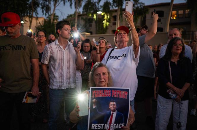 Hommage à Charlie Kirk, à Phoenix, en Arizona, le 20 septembre 2025.