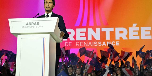 A Arras, Gabriel Attal se met en marche pour 2027 mais n’embarque pas toutes ses troupes