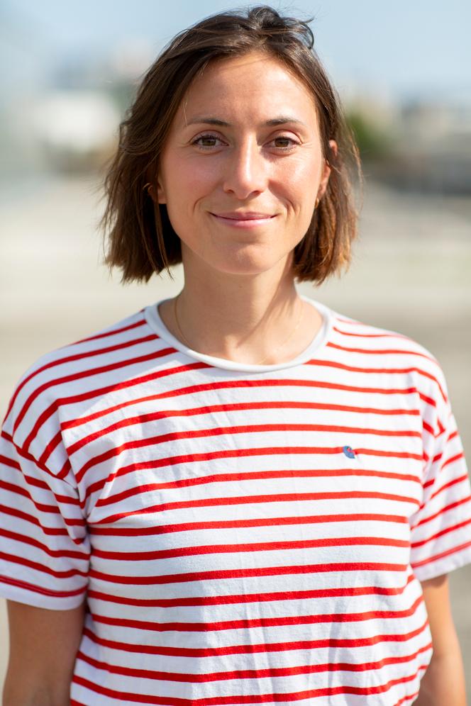 Lucie Basch em Paris, em junho.