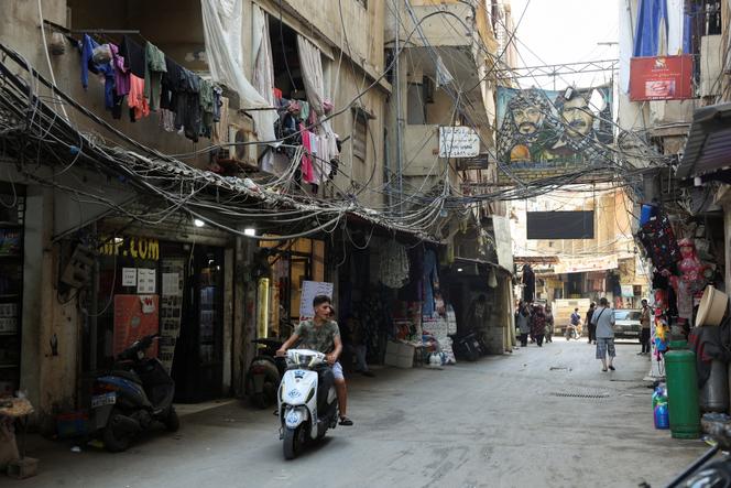 Une rue du camp de réfugiés palestiniens de Bourj Al-Barajneh, à Beyrouth, au Liban, le 22&nbsp;septembre 2025. 
